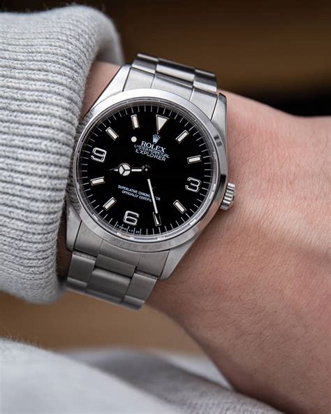 rolex explorer leather 14270|rolex 14270 serial a.